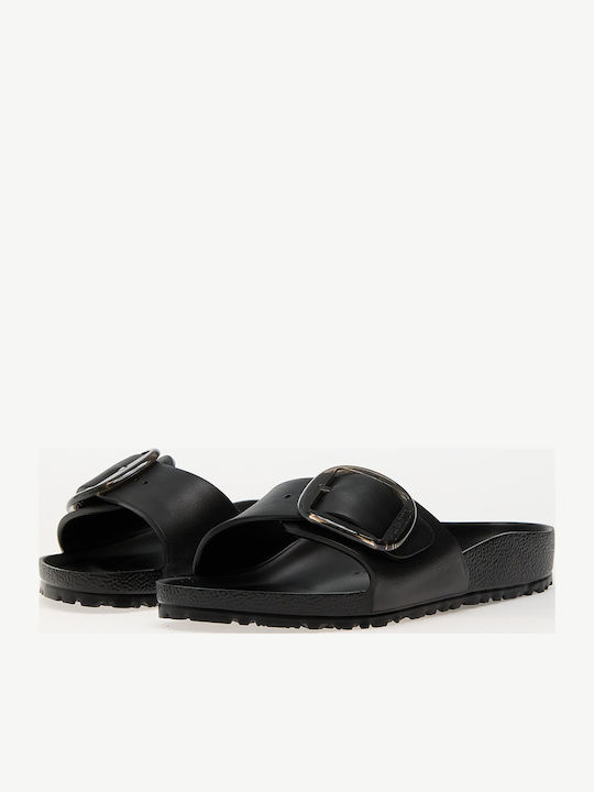 Madrid Big Buckle Slides σε Μαύρο Χρώμα