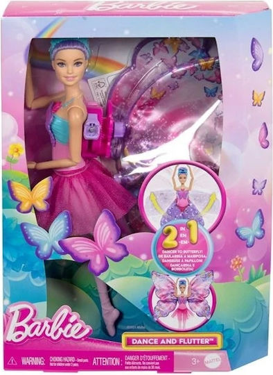 Barbie Transformare Fluture Păpușă pentru 3+ ani+ Ani 32.5cm.