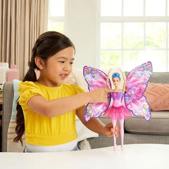 Barbie Transformare Fluture Păpușă pentru 3+ ani+ Ani 32.5cm.