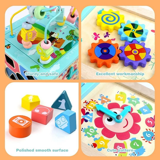 Cub Logic Centru de Activități Multifuncțional 5 în 1 Copii 3 Ani+ Lemn 30×19×19 Cm Multicolor