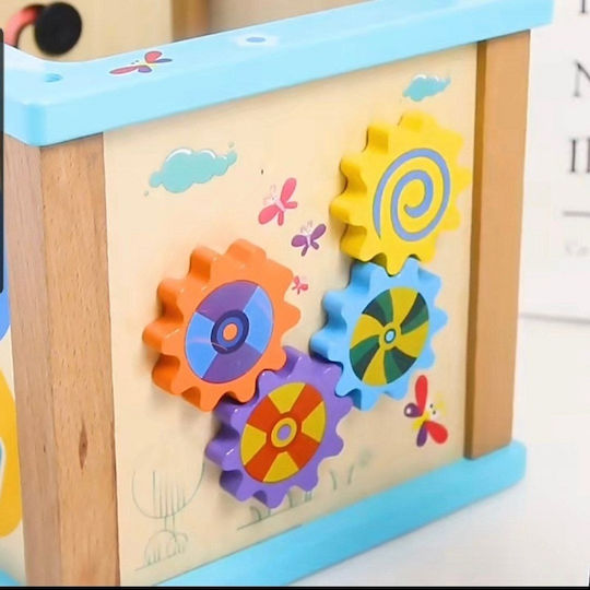 Cub Logic Centru de Activități Multifuncțional 5 în 1 Copii 3 Ani+ Lemn 30×19×19 Cm Multicolor