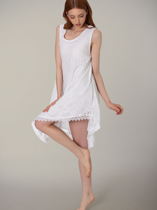 Feminin Caftan de Plajă White