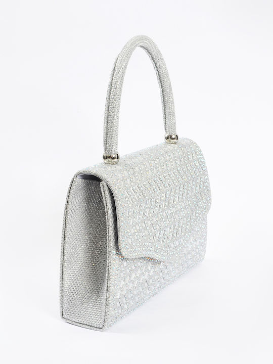 Damentasche Handtasche Silber