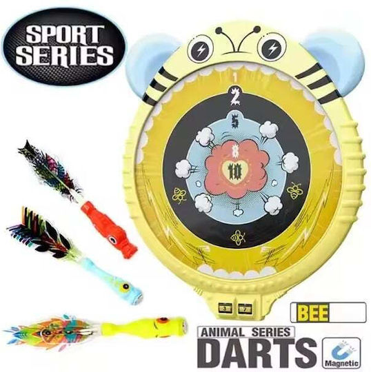Dart Set Kids 3 Years+ Magnetic Scoreboard 3 Magnetic Darts 25.5x30x2.5 Cm Blue Yellow Red Green