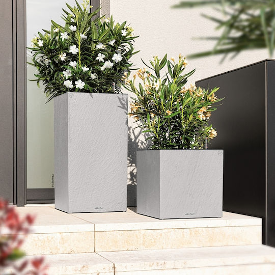 Lechuza Canto Selbstbewässernd Topf Kunststoff Light Grey 30x30x30cm.