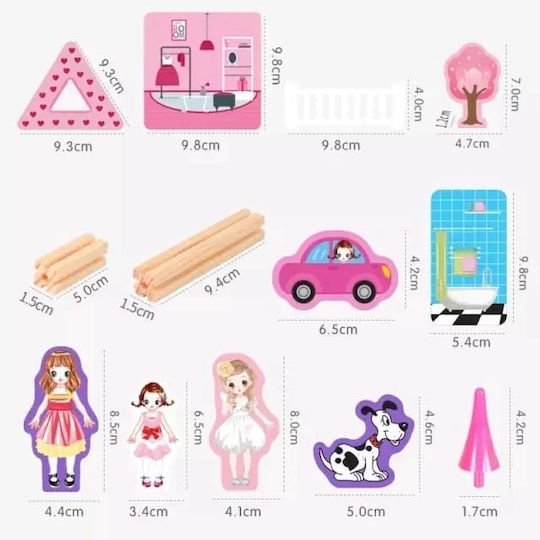 Creative Jucărie De Construcție Din Lemn Pentru Copii 3+ Ani