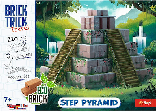 Trefl Jucărie De Construcție Construcții Din Ceramică Brick Trick M Travel Step Pyramid