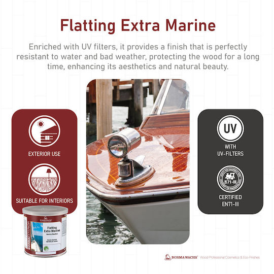 Borma Wachs Flatting Extra Marine Baza solventă Incolor Strălucitor 5lt