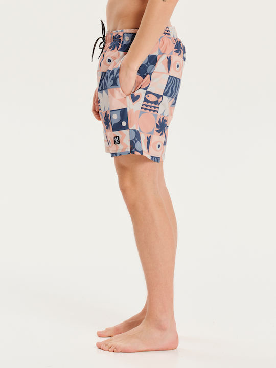 Men's Swimwear Orange Shorts With Patterns