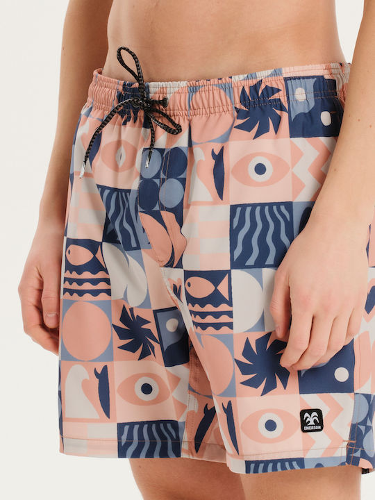 Men's Swimwear Orange Shorts With Patterns