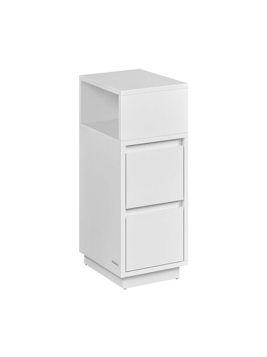 Комод Дървен Бял 30x25x65см