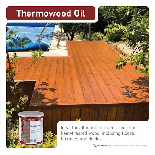 Borma Wachs Thermowood Impregnation Varnish Solvent Based Colorless 2.5lt