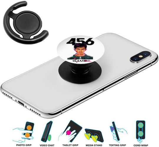 Squid Game 456 Gi-hun Phone Holders Stand Black Mobile Hand Grip