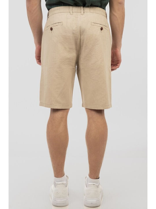 Rebase Ανδρική Βερμούδα Chino Light Beige