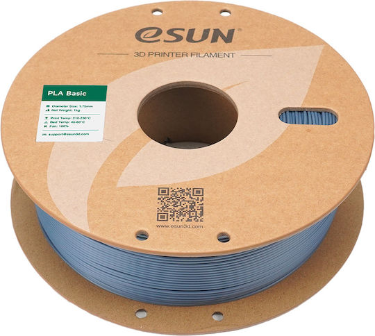Esun PLA 3D Printer Filament 1.75mm Γκρι 1kg 1τμχ (Spool)