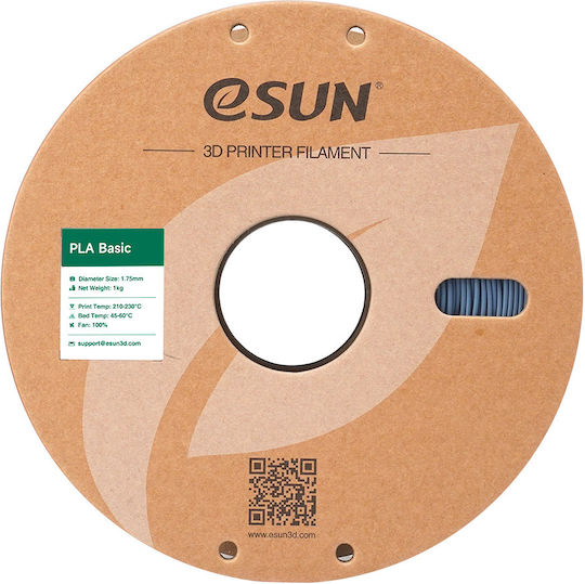 Esun PLA 3D Printer Filament 1.75mm Γκρι 1kg 1τμχ (Spool)