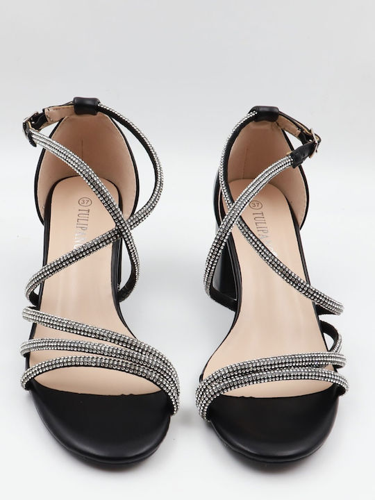 Sandals with Strass Black