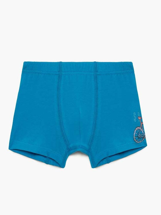 Minerva Bike Set of Kids' Boxers Royal Blue 2pcs