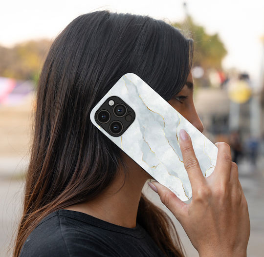 Sonique Marble Series Case for Motorola Moto G75 5G White 01