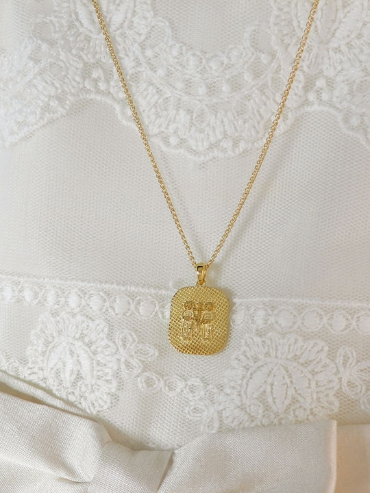 Art d or Charm Amulet Constantine from Gold 9 K
