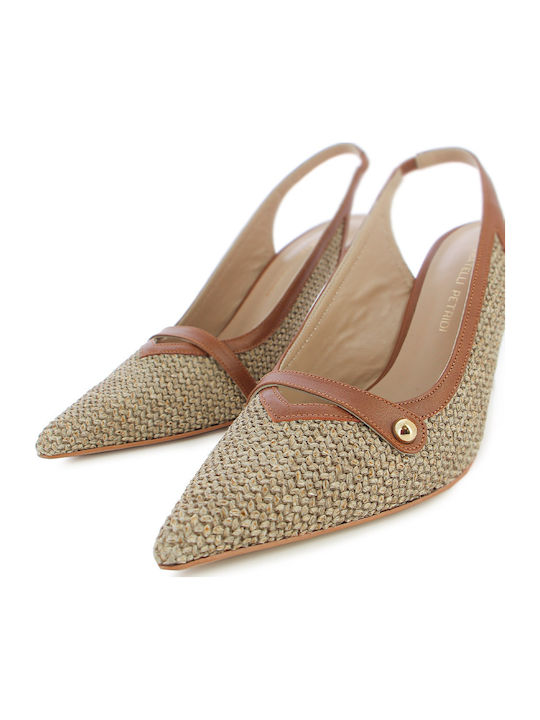 Leather Tabac Brown High Heels