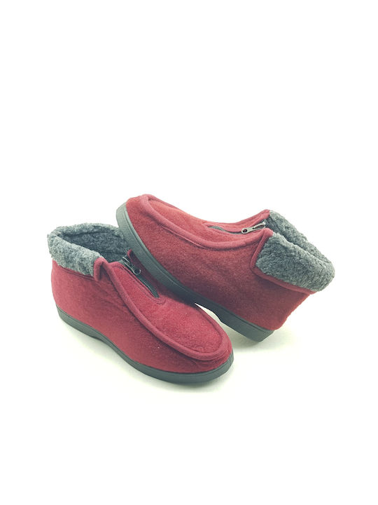 Closed Women's Slippers Burgundy