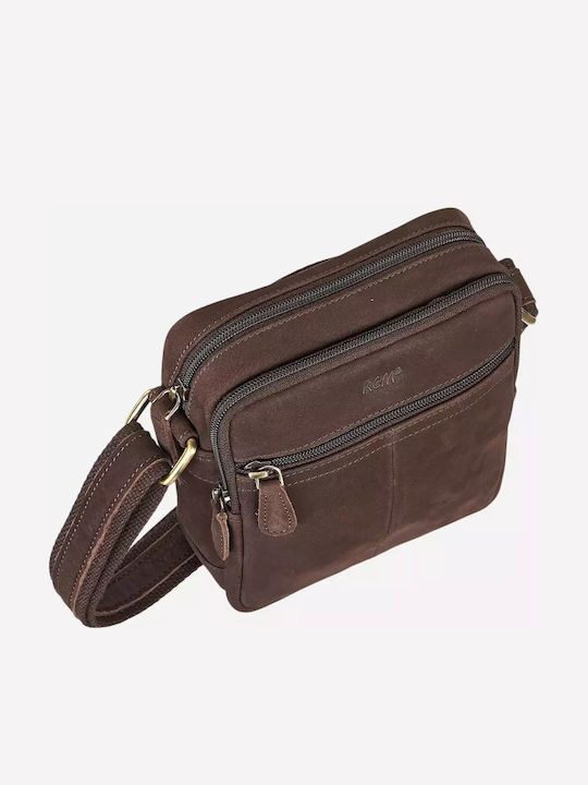 Leather Men's Bag Shoulder / Crossbody Brown