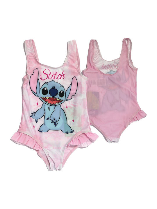 Disney Lilo & Stitch Kinder Badeanzug Einteilig Light Pink