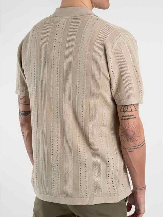 Kurzärmlig Hemd Beige