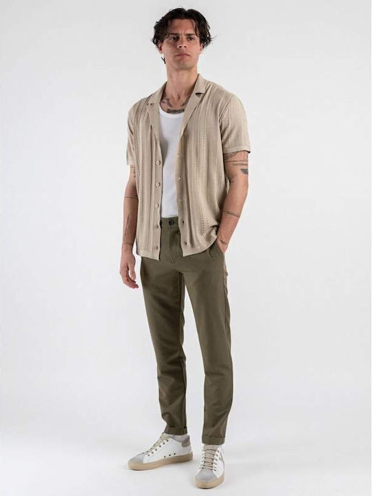 Kurzärmlig Hemd Beige