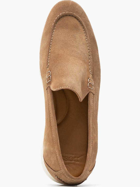 Δερμάτινα Ανδρικά Loafers σε Ταμπά Χρώμα