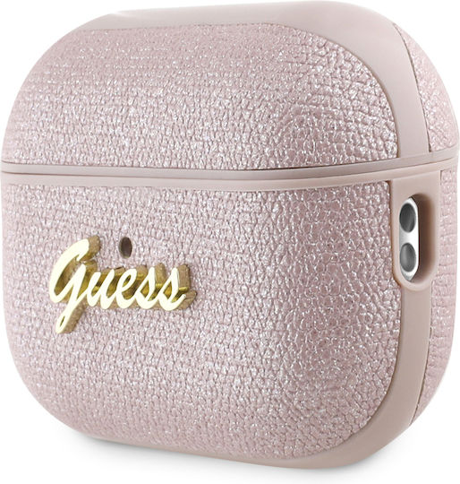 Guess Charm Θήκη Σιλικόνης σε Ροζ χρώμα για Apple AirPods Pro 2