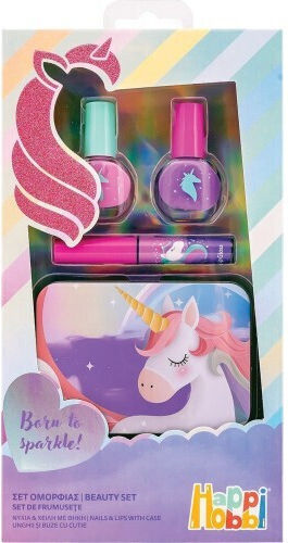 HappiHobbi Born To Sparkle Unicorn Beauty Set