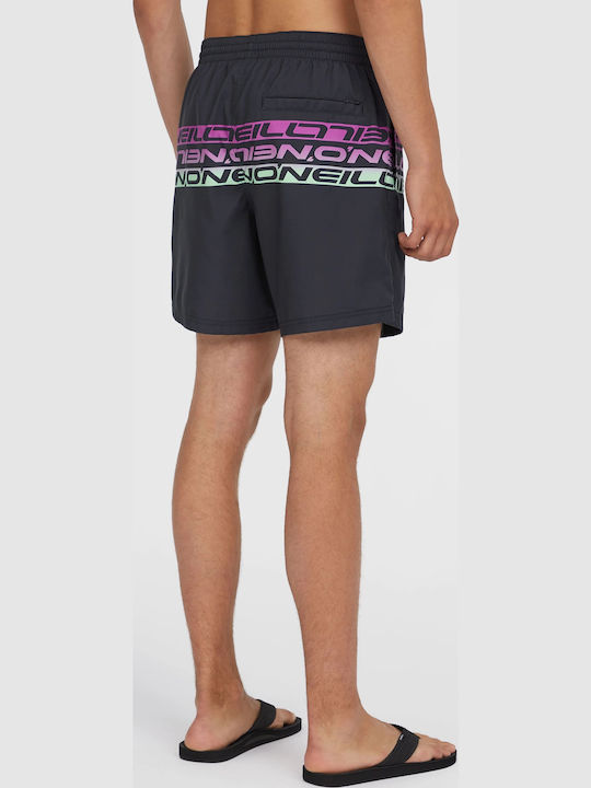 Cali Men's Swimwear Shorts Black Striped