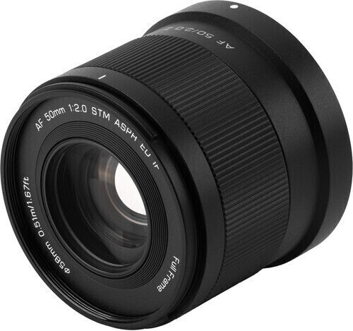 Viltrox Full Frame Camera Lens AF 50mm f/2 Air Z Fixed for Nikon Z Mount Black