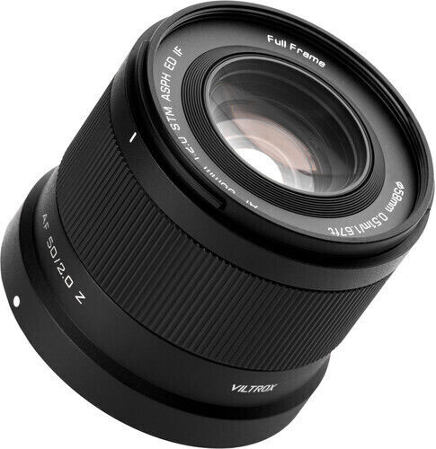 Viltrox Full Frame Camera Lens AF 50mm f/2 Air Z Fixed for Nikon Z Mount Black
