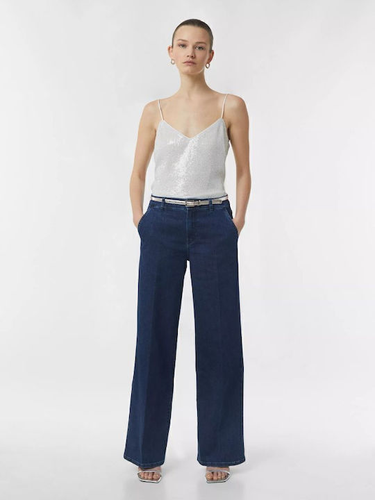 Leder Damen Gürtel Silber