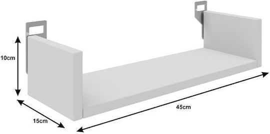 Shelf Derva Grey 45x15x10cm