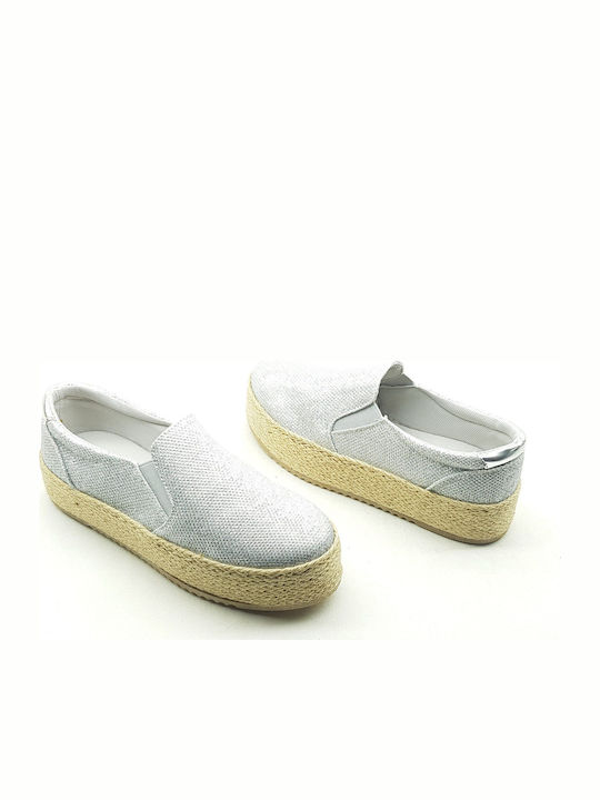 K&i Shoes Women's Espadrilles Silver