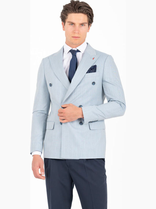 Men's Suit Jacket Slim Fit Light Blue