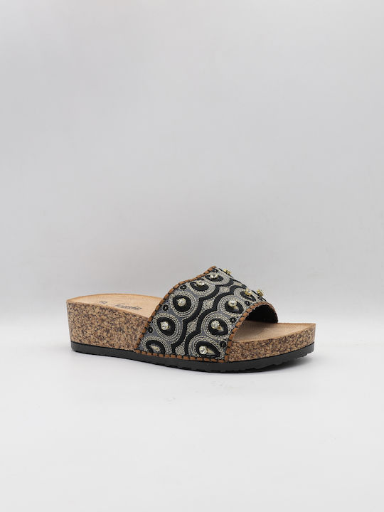 Women's Flat Sandals Anatomic in Black Color