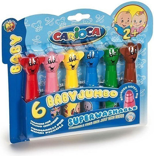 Μαρκαδόροι 6 Τεμάχια Teddy Baby Carioca 12μηνών+