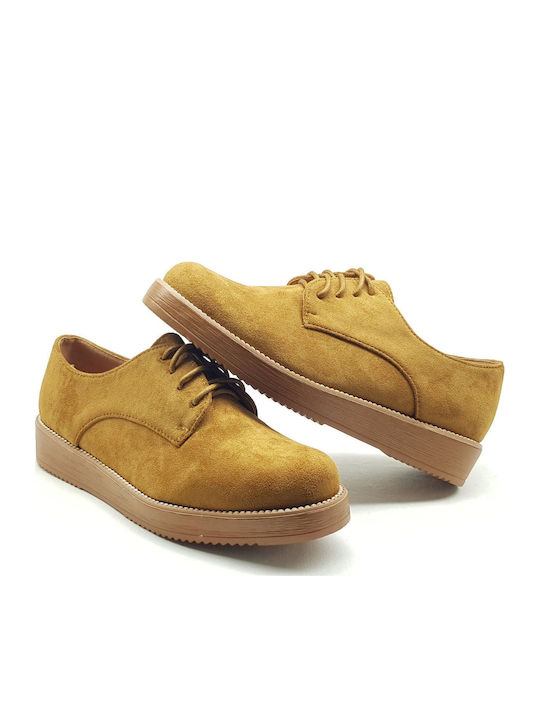 Γυναικεία Oxfords σε Καφέ Χρώμα