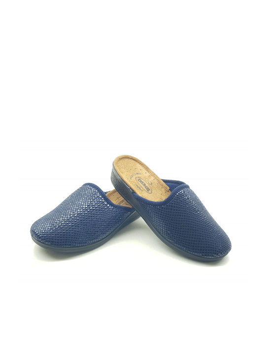 Anatomische Damen Hausschuhe Blau