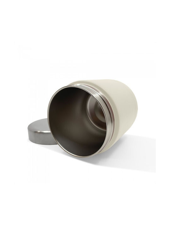 Smikkels Δοχείο Φαγητού Inox Θερμός Λευκό 350ml
