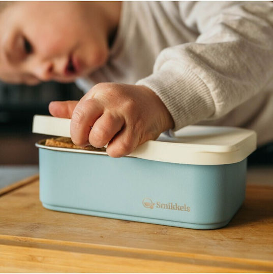 Smikkels Cutie De Prânz Din Silicon Albastră Cu Compartimente 900ml