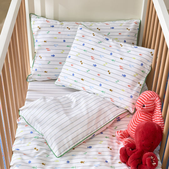 La Redoute Interieurs Kids Cotton Pillowcase 40x60cm White La Redoute Interieurs Kids Cotton Pillowcase 40x60cm White
