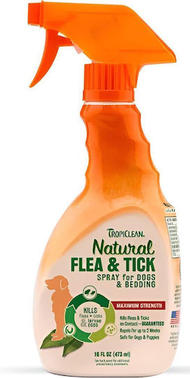 Tropiclean Flea & Tick Dog & Bedding Αντιπαρασιτικό Spray 473ml