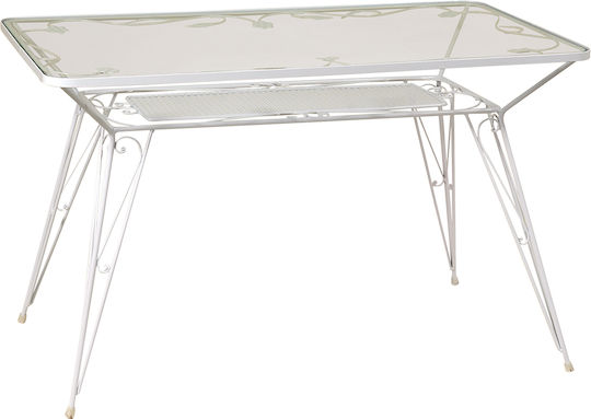 Трапезна Ковано желязо Стабилна 120x70x73бр Galvanized Трапезна Ковано желязо Стабилна 120x70x73бр Galvanized