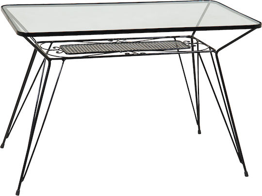 Трапезна Ковано желязо Стабилна 120x70x73бр Galvanized Трапезна Ковано желязо Стабилна 120x70x73бр Galvanized